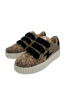 Cheap Loëla Baskets Flash Guépard Sophie BEIGE