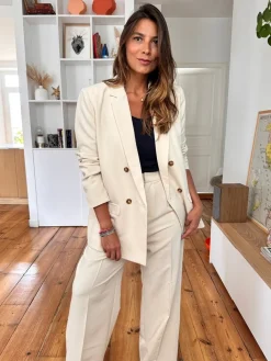 Discount Loëla Blazer Noix ECRU