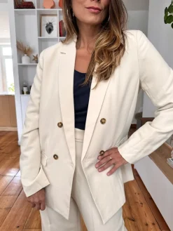 Discount Loëla Blazer Noix ECRU