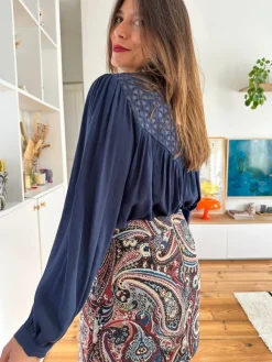 Cheap Loëla Blouse Karima MARINE