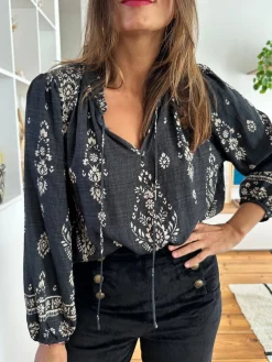 Online Loëla Blouse Karla NOIR