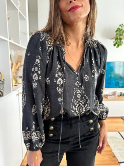 Online Loëla Blouse Karla NOIR