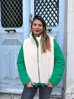 Fashion Loëla Blouson Galon VERT