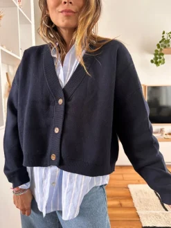Outlet Loëla Cardigan Nacho MARINE