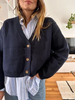Outlet Loëla Cardigan Nacho MARINE