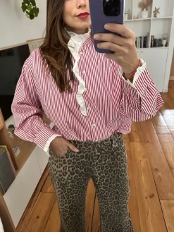 Flash Sale Loëla Chemise Alicia RAYE ROUGE