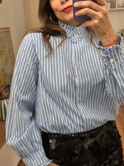 Hot Loëla Chemise Joseph RAYURES BLEU