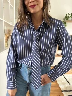 Sale Loëla Chemise Laia BLEU RAYE