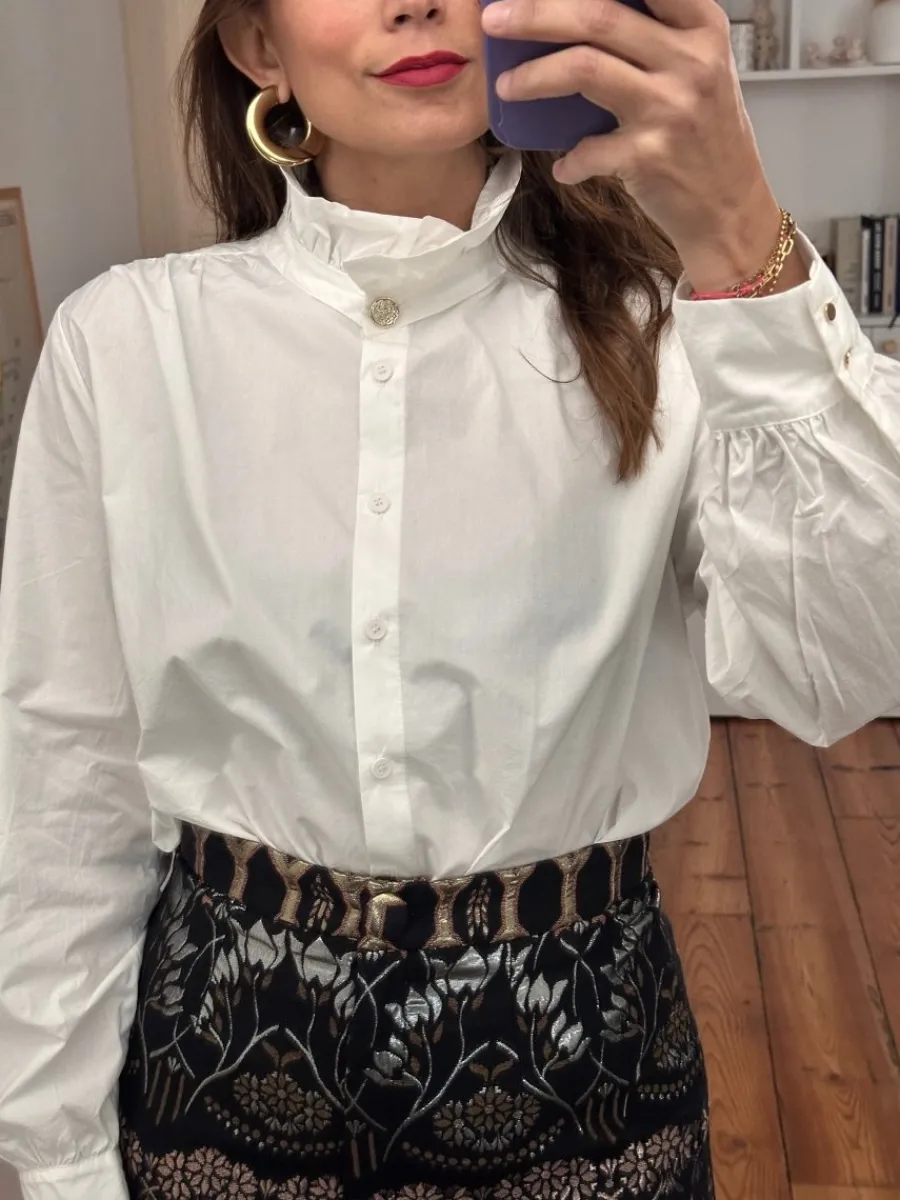 Store Loëla Chemise Lucie BLANC