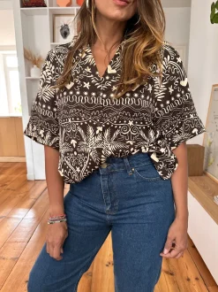 New Loëla Chemise Nelita CHOCOLAT