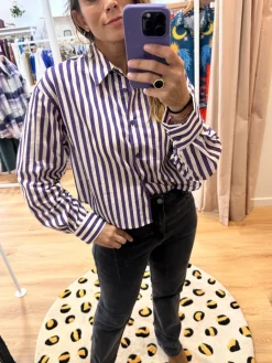 Best Loëla Chemise Rayures Purple VIOLET