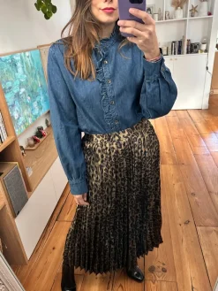 Cheap Loëla Chemisier Festy BLEU