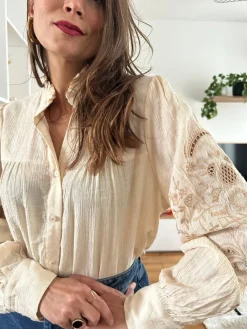Store Loëla Chemisier Sonia ECRU