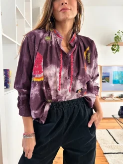 Online Loëla Chemisier Susina VIOLET