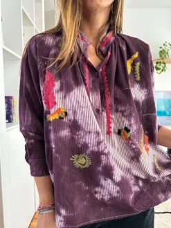 Online Loëla Chemisier Susina VIOLET