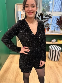 Outlet Loëla Combi-short Maeva NOIR