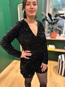 Outlet Loëla Combi-short Maeva NOIR