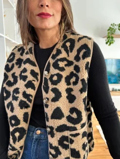Flash Sale Loëla Gilet Leonnard LEOPARD