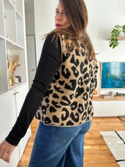 Flash Sale Loëla Gilet Leonnard LEOPARD