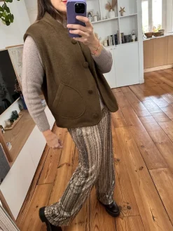 Online Loëla Gilet Logan KAKI