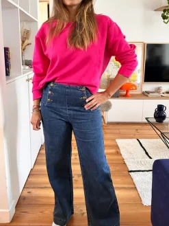 Sale Loëla Jeans Victorine DENIM FONCE