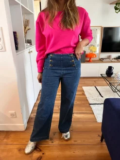 Sale Loëla Jeans Victorine DENIM FONCE