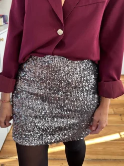 Outlet Loëla Jupe Osborne ANTHRACITE