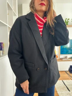 Cheap Loëla Manteau Akira BLACK