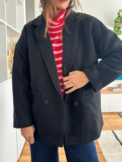 Cheap Loëla Manteau Akira BLACK