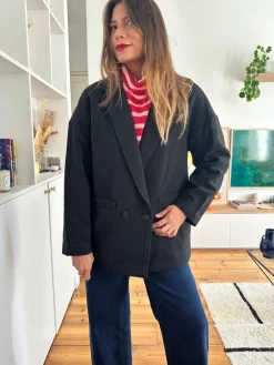 Cheap Loëla Manteau Akira BLACK