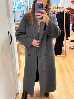 Discount Loëla Manteau Dina GRIS