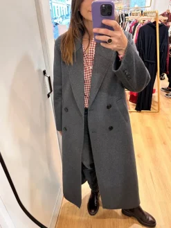 Discount Loëla Manteau Dina GRIS