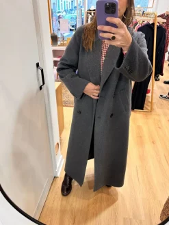 Discount Loëla Manteau Dina GRIS