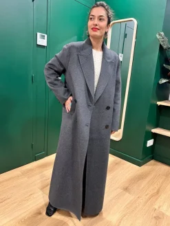 Discount Loëla Manteau Dina GRIS