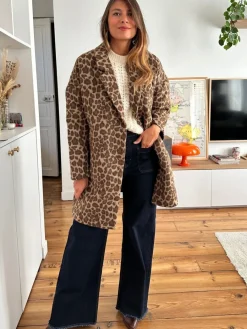 Sale Loëla Manteau Donatella LEOPARD
