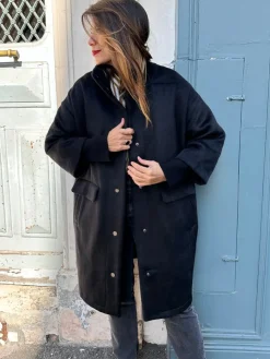 Clearance Loëla Manteau Jordan NOIR