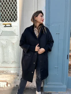 Clearance Loëla Manteau Jordan NOIR