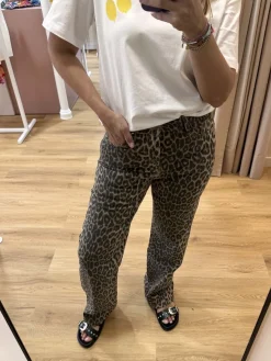 Outlet Loëla Pantalon Barbara LEOPARD