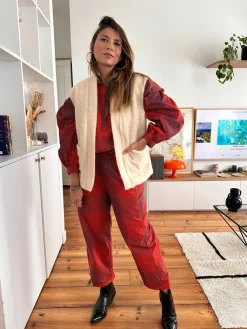 Sale Loëla Pantalon Gustavo BRIQUE