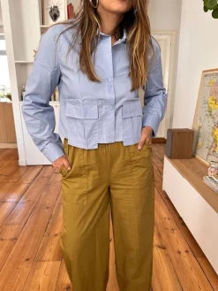 Cheap Loëla Pantalon Lenny OCRE