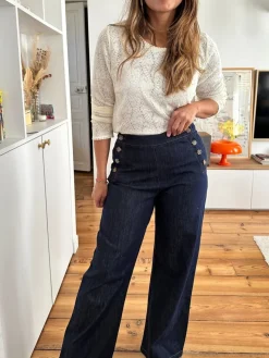 Cheap Loëla Pantalon Marlin JEAN FONCE