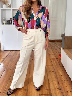 Cheap Loëla Pantalon Nilay ECRU