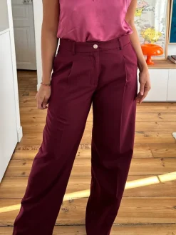 Cheap Loëla Pantalon Oscar BORDEAUX