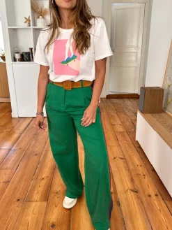 Flash Sale Loëla Pantalon Paige VERT