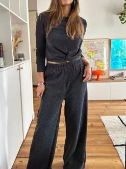 Outlet Loëla Pantalon Pamar CARBONE