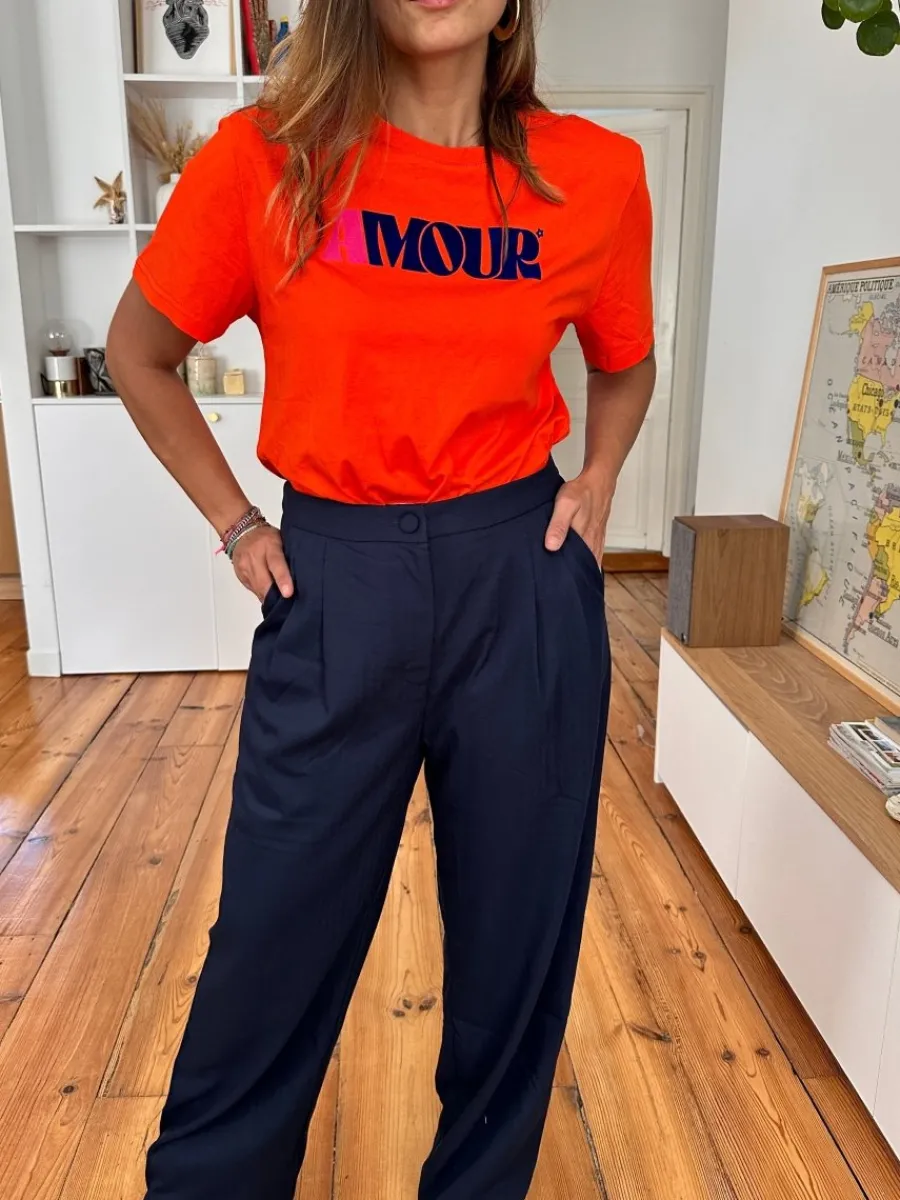 Shop Loëla Pantalon Paoline MARINE