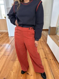 Flash Sale Loëla Pantalon Sabrina TERRACOTA