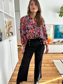 Online Loëla Pantalon Victorine NOIR