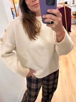 Clearance Loëla Pull Lotefa ECRU