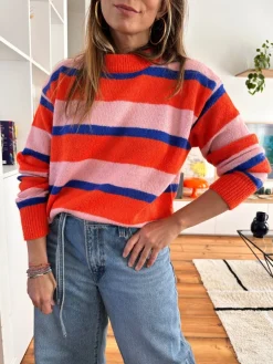 Best Loëla Pull Maddox RAYURES MULTICO